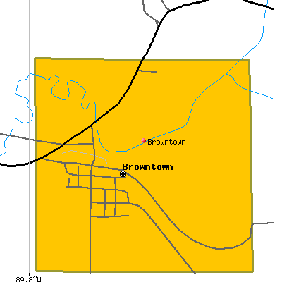 Browntown map