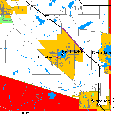 Bloomfield map