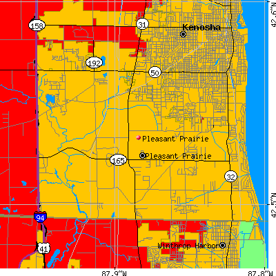 Pleasant Prairie map