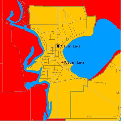 Silver Lake map
