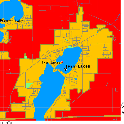 Twin Lakes map