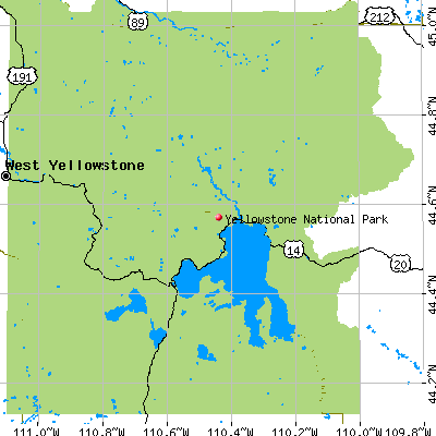 Yellowstone National Park map