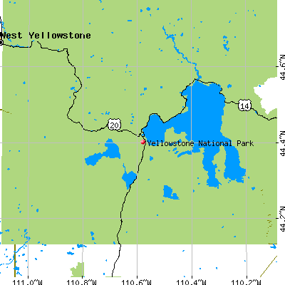 Yellowstone National Park map