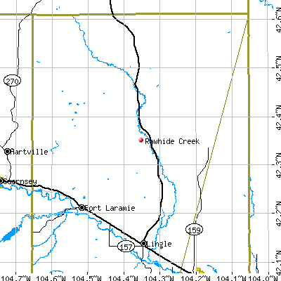 Rawhide Creek map