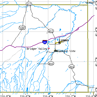 Bridger Valley map