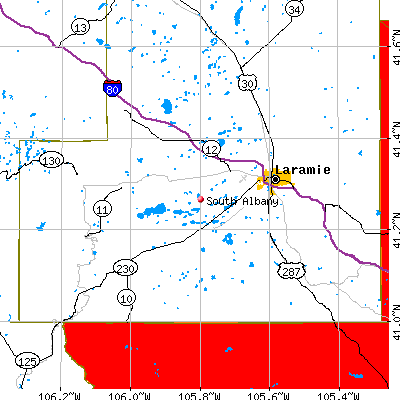 South Albany map