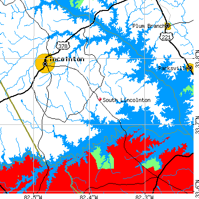 South Lincolnton map