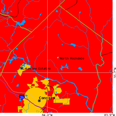 North Rockdale map