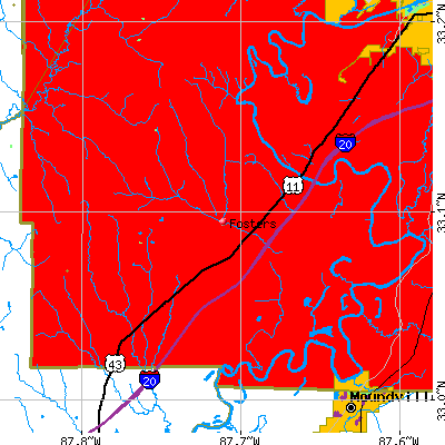 Fosters map