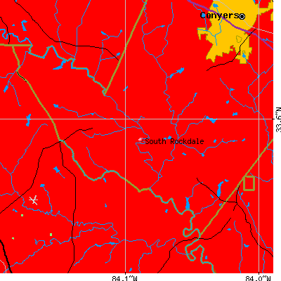 South Rockdale map
