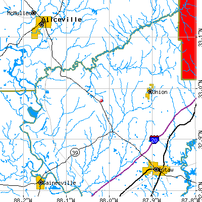 Mantua-West Greene map