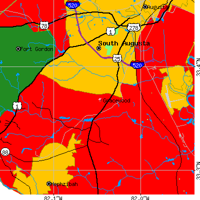 Gracewood map