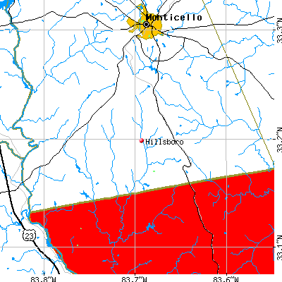Hillsboro map