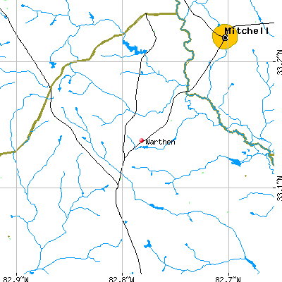 Warthen map