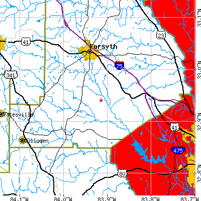 Culloden-Bolingbroke map