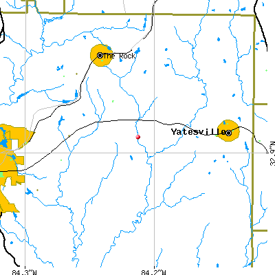 The Rock-Yatesville map