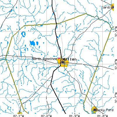 North Ogeechee map