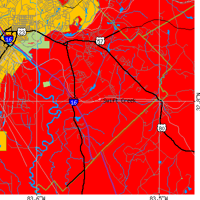 Swift Creek map