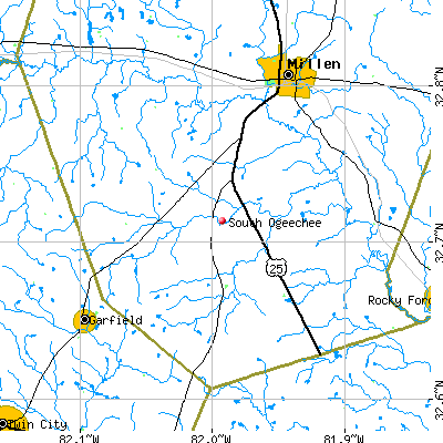 South Ogeechee map