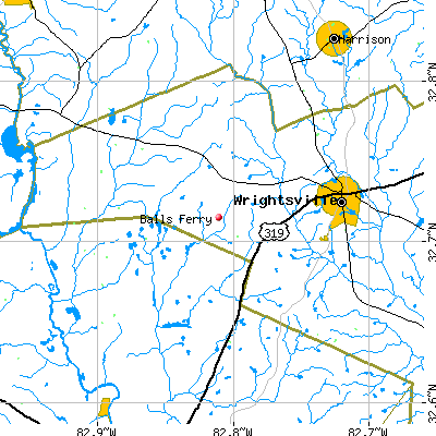 Balls Ferry map