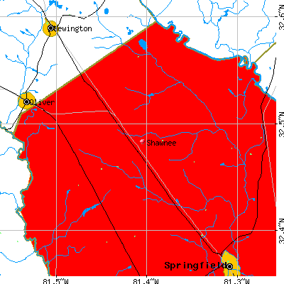 Shawnee map