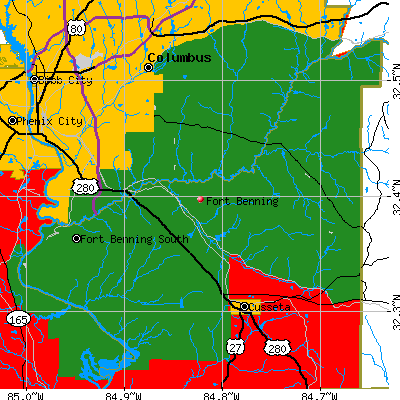 Fort Benning map