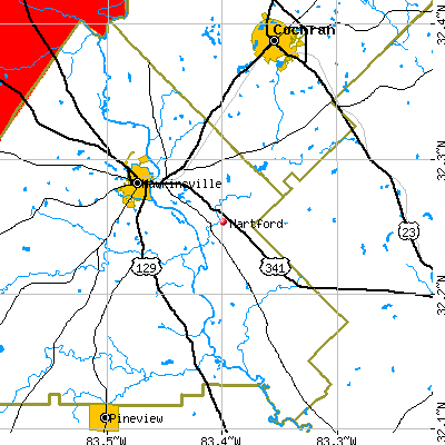 Hartford map