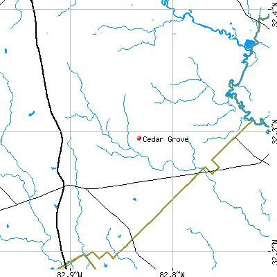 Cedar Grove map