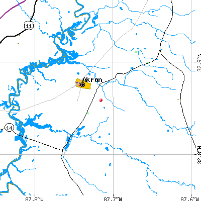 Stewart-Akron map