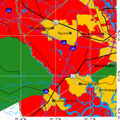 Pooler-Burroughs map