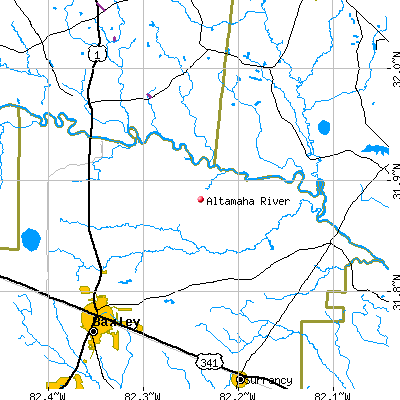 Altamaha River map
