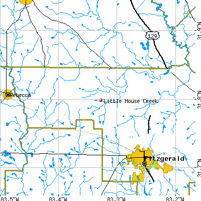 Little House Creek map