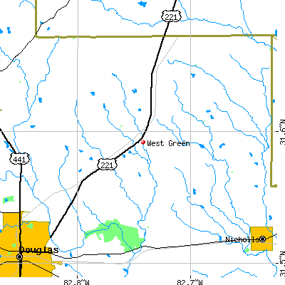 West Green map