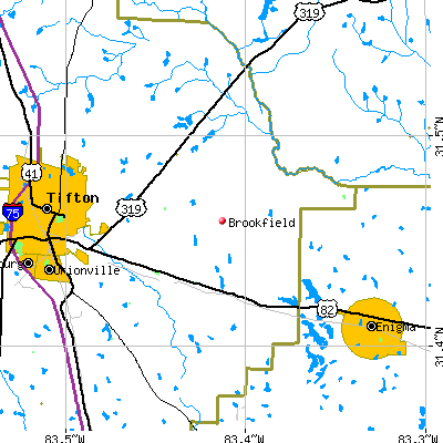 Brookfield map