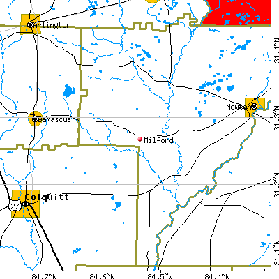 Milford map