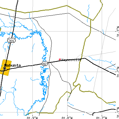 Waynesville map