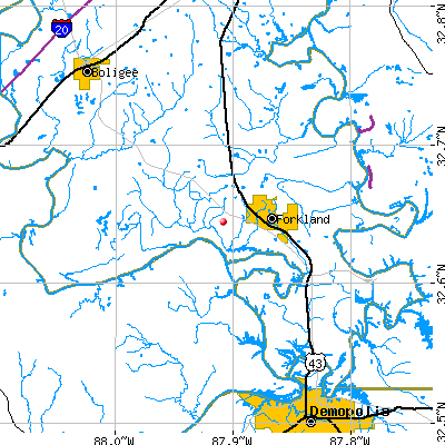 Forkland-Tishabee map