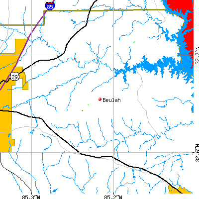 Beulah map