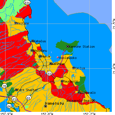 Koolaupoko map