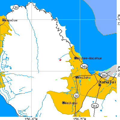 Waihee-Waikapu map