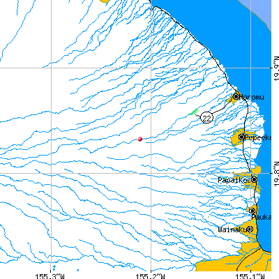 Papaikou-Wailea map