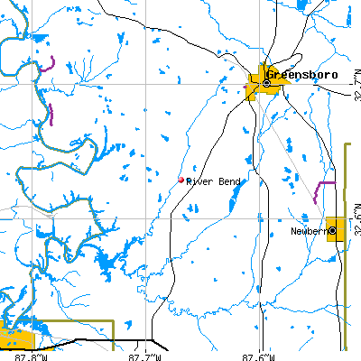 River Bend map