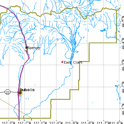 East Clark map