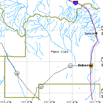 West Clark map