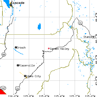 Garden Valley map