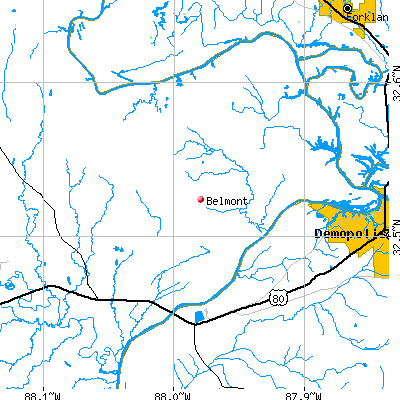 Belmont map