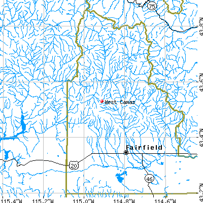 West Camas map