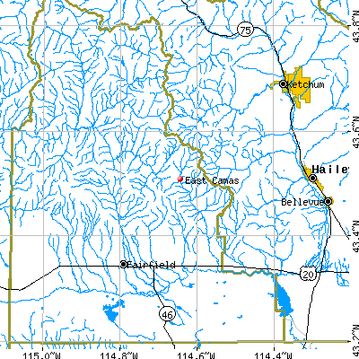 East Camas map