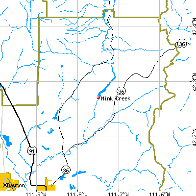 Mink Creek map