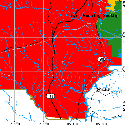 Cottonton-Seale map